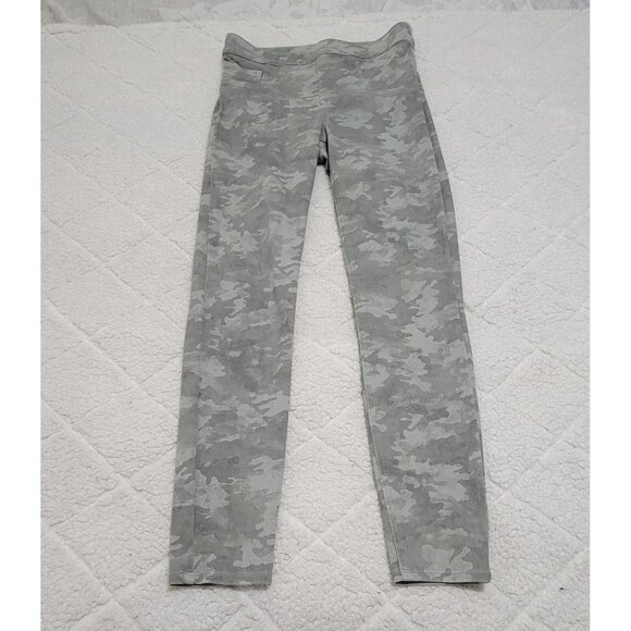 Spanx Womens Gray Camouflage Jeggings Pull On‎ With Pockets Lined Size Small - Picture 3 of 9